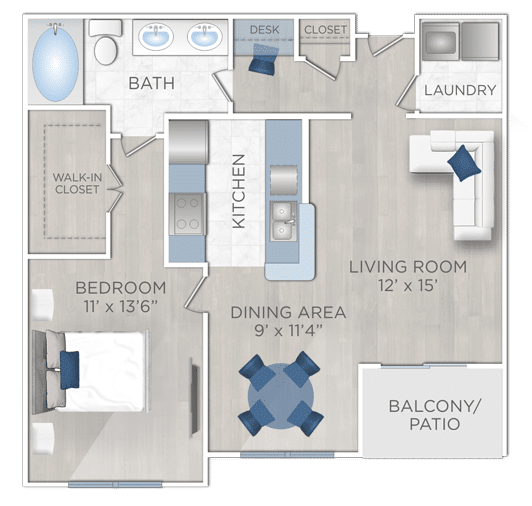 one bedroom apartment